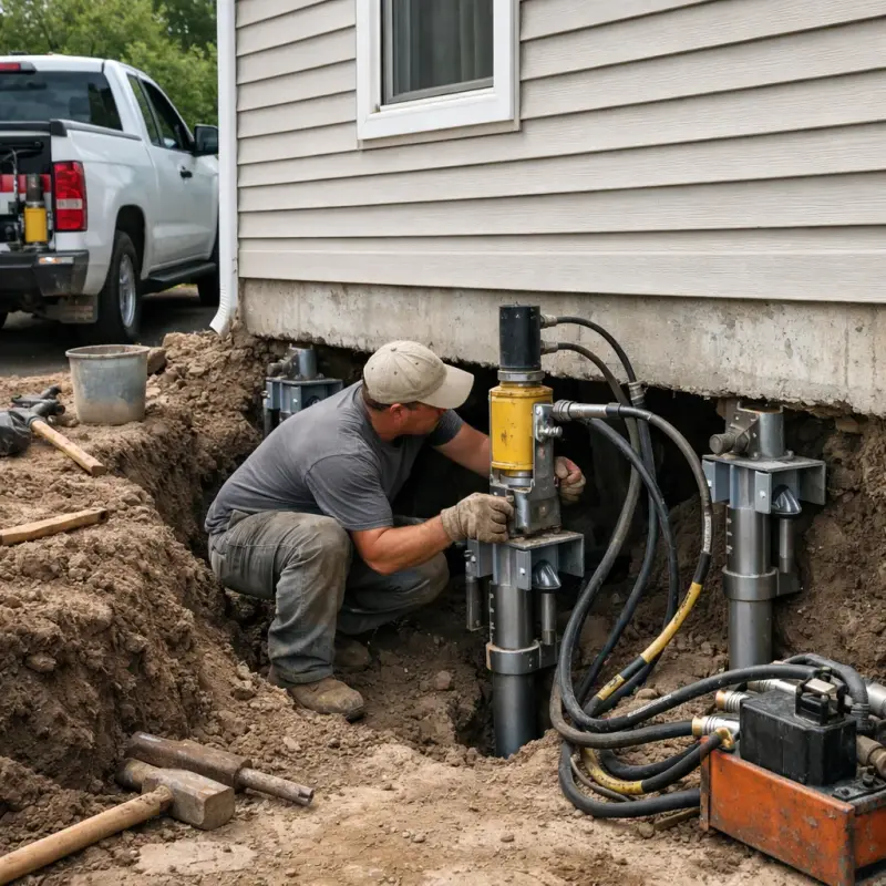 Helical Pier Installation Chattanooga